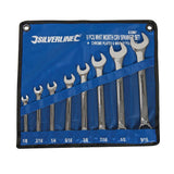 Silverline SP52 Combination Spanner Set 14pce - 1/4 - 1-1/4" - Voyto Ltd Online