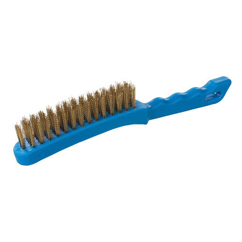 Silverline 763578 Brassed Wire Brush Plastic - 4 Row - Voyto Ltd Online