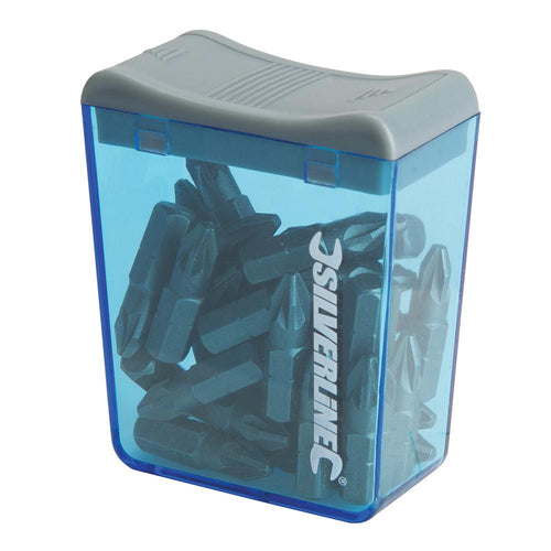 Silverline 654667 Pozidriv Cr-V S2 Screwdriver Bits 30pk - PZ2 - Voyto Ltd Online