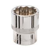 Silverline 519965 Socket 1/2" Drive 12pt Metric - 23mm - Voyto Ltd Online