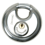 Silverline 292707 Stainless Steel Disc Padlock - 70mm - Voyto Ltd Online