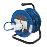 Powermaster 851543 Industrial Cable Reel 16A 230V Freestanding - 2-Gang 25m - Voyto Ltd Online