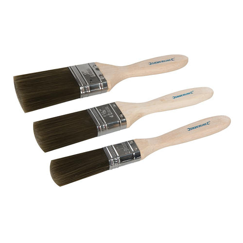 Silverline 605996 Premium Advanced Synthetic Paint Brush Set 3pce - 3pce - Voyto Ltd Online