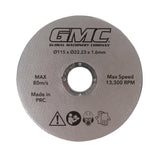 GMC 812216 Resin Cutting Disc GTS1500 - Resin Cutting Disc GTS1500 115 x 22.23mm - Voyto Ltd Online