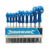 Silverline 323710 Hex Key T-Handle Set 10pce - 2 - 10mm - Voyto Ltd Online