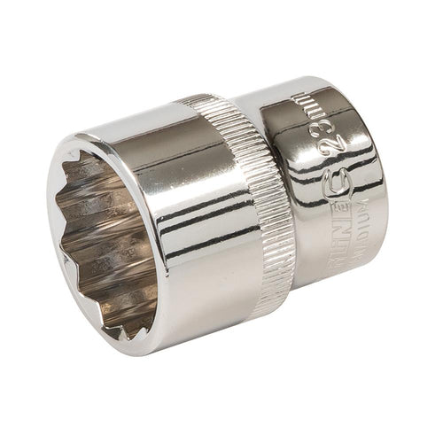 Silverline 519965 Socket 1/2" Drive 12pt Metric - 23mm - Voyto Ltd Online
