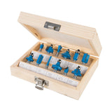 Silverline 792084 1/4" TCT Router Bit Set 12pce - 1/4" - Voyto Ltd Online