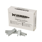 Fixman 915769 Type 53 Staples 5000pk - 11.25 x 8 x 0.75mm - Voyto Ltd Online
