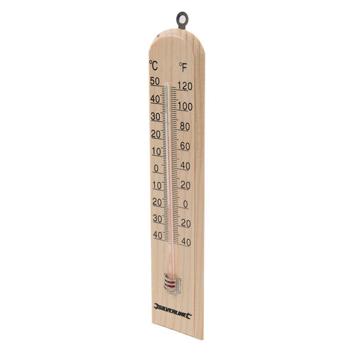 Silverline 490745 Wooden Thermometer - -40° to +50°C - Voyto Ltd Online