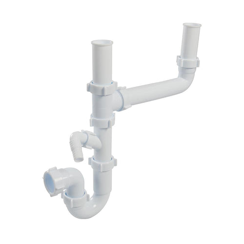 Plumbob 900829 Double-Bowl Sink Trap Kit - 40mm - Voyto Ltd Online