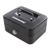 Silverline 795764 Metal Cash & Valuables Box Keyed - 165 x 128 x 80mm - Voyto Ltd Online