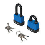 Silverline 644856 Short & Long Weather-Resistant Padlocks 2pk - 2pk - Voyto Ltd Online