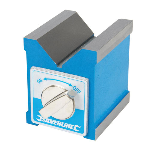 Silverline 244994 Magnetic V-Block - 70 x 60 x 70mm - Voyto Ltd Online