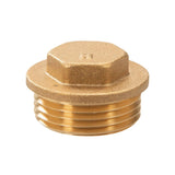 Plumbob 907409 Brass Flanged Plug - 3/4" (male) - Voyto Ltd Online