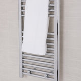 Plumbob 644775 Chrome Flat Towel Radiator - 700 x 400mm - Voyto Ltd Online