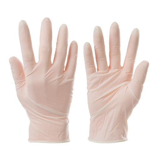 Silverline 909500 Disposable Latex Gloves 100pk - M 9 - Voyto Ltd Online
