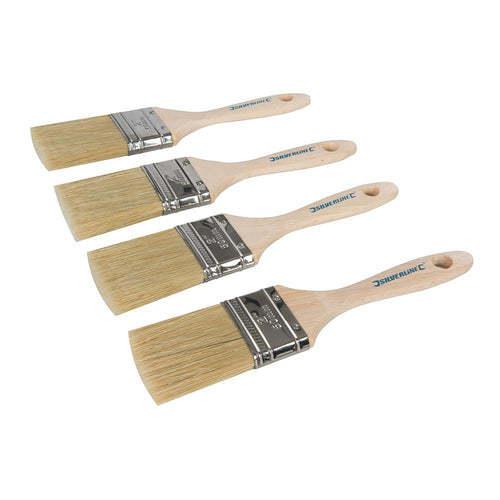 Silverline 371562 Trade Mixed-Bristle Paint Brushes 4pk - 50mm (2") - Voyto Ltd Online