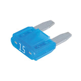 Silverline 959340 ATM Automotive Mini Blade Fuses 10pk - 15A Blue - Voyto Ltd Online