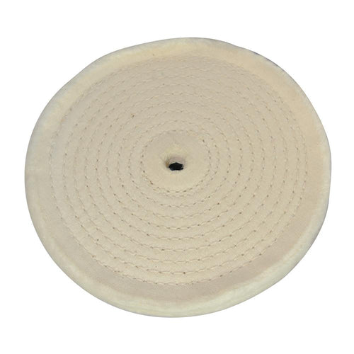 Silverline 105888 Spiral-Stitched Cotton Buffing Wheel - 150mm - Voyto Ltd Online