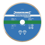 Silverline 918528 Tile Cutting Diamond Blade - 200 x 25.4mm Continuous Rim - Voyto Ltd Online