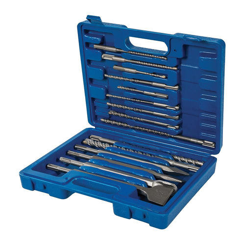 Silverline 196570 SDS Plus Masonry Drill & Steel Set 15pce - 15pce - Voyto Ltd Online