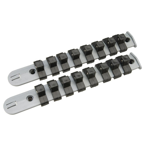 Silverline 675314 Socket Storage Rail Set 2pce - 1/4" - Voyto Ltd Online
