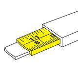 Silverline MT03 Hi-Vis Contour Tape - 3m / 10ft x 16mm - Voyto Ltd Online