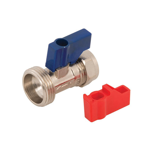 Plumbob 859556 Washing Machine Tap - 15mm x 3/4" Straight - Voyto Ltd Online