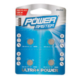 Powermaster 511250 Alkaline Button Cell Battery LR44 4pk - 4pk - Voyto Ltd Online