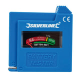 Silverline 918147 Compact Battery Tester - AAA / AA / C / D / 9V / LR1 / A23 / button cells - Voyto Ltd Online