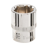 Silverline 664313 Socket 3/8" Drive 6pt Metric - 15mm - Voyto Ltd Online