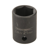 Silverline 363656 Impact Socket 1/2" Drive 6pt Metric - 21mm - Voyto Ltd Online