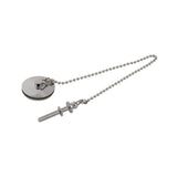 Plumbob 819936 Chrome-Plated Basin Plug & Chain - 1-3/4" - Voyto Ltd Online