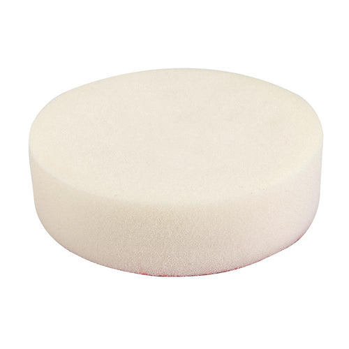 Silverline 717350 Hook & Loop Foam Polishing Head - 150mm Firm White - Voyto Ltd Online