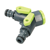 Silverline 444072 2-Way Tap Connector - 3/4" BSP to 1/2" Male - Voyto Ltd Online
