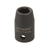 Silverline 764969 Impact Socket 1/2" Drive 6pt Metric - 12mm - Voyto Ltd Online