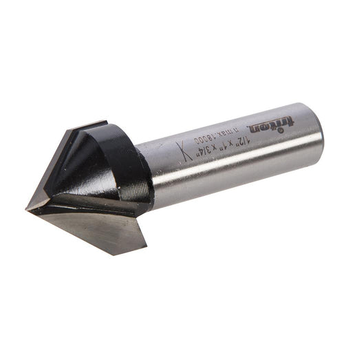 Triton 529509 1/2" V Groove Bit - 1" x 3/4" - Voyto Ltd Online