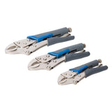 Silverline 675268 Self Locking Soft-Grip Pliers Set 3pce - 3pce - Voyto Ltd Online