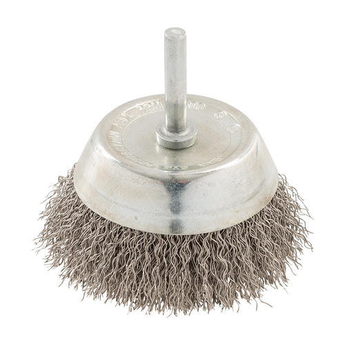 Silverline 409596 Rotary Stainless Steel Wire Cup Brush - 75mm - Voyto Ltd Online