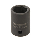Silverline 467682 Impact Socket 1/2" Drive 6pt Metric - 18mm - Voyto Ltd Online