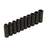Silverline 586290 Deep Impact Socket Set 1/2" Drive 6pt Metric 10pce - 10 - 22mm - Voyto Ltd Online