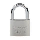 Silverline 923710 Aluminium Padlock - 50mm - Voyto Ltd Online