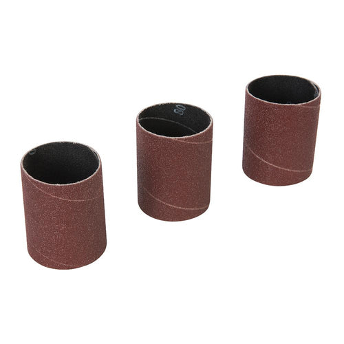 Silverline 491660 Sanding Sleeves 3pk - 80 Grit Sanding Sleeves 3pk - Voyto Ltd Online