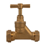 Plumbob 345057 Poly Stopcock - 22mm Copper x 25mm MDPE - Voyto Ltd Online