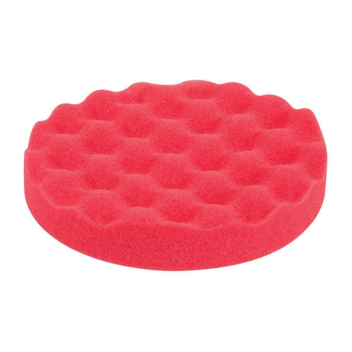Silverline 773097 Hook & Loop Contoured Foam Polishing Head - 150mm Ultra-Soft Red - Voyto Ltd Online