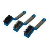 Silverline 596171 Medium Wire Brush Set 3pce - 5 Row - Voyto Ltd Online