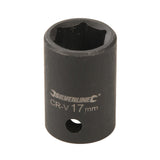 Silverline 434254 Impact Socket 1/2" Drive 6pt Metric - 17mm - Voyto Ltd Online