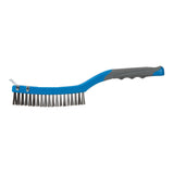 Silverline 156914 Stainless Steel Wire Brush with Scraper - 3 Row - Voyto Ltd Online