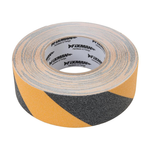 Fixman 190583 Anti-Slip Tape - 50mm x 18m Black/Yellow - Voyto Ltd Online