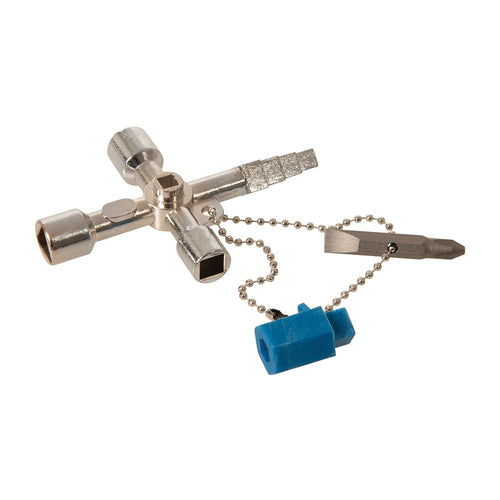 Silverline 960829 Multi-Function Utility Key - Slot, Cross, Triangle & Square - Voyto Ltd Online